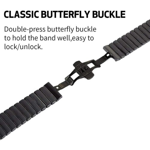 Schnellverschluss Keramik Uhrenarmband Armband für Garmin Fenix 5 / Fenix 5X Armband - Bild 6 von 10