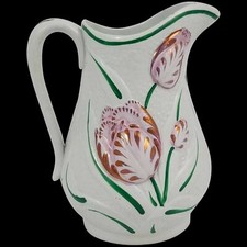 Viktorianische Staffordshire Töpferei Lustreware Fußbett Tulpen Krug, Nach James