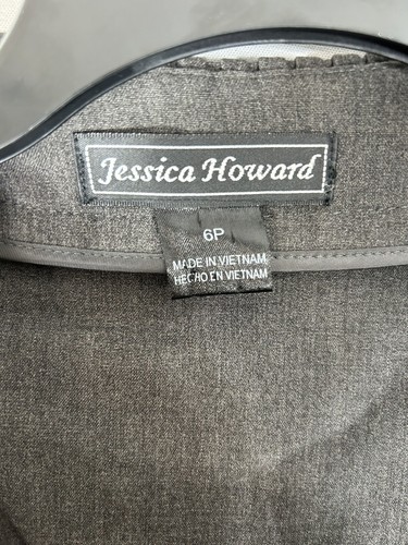 Jessica Howard Business Dress + Jacket Set Women's 6P Petite Gray New with Tags - Picture 2 of 24