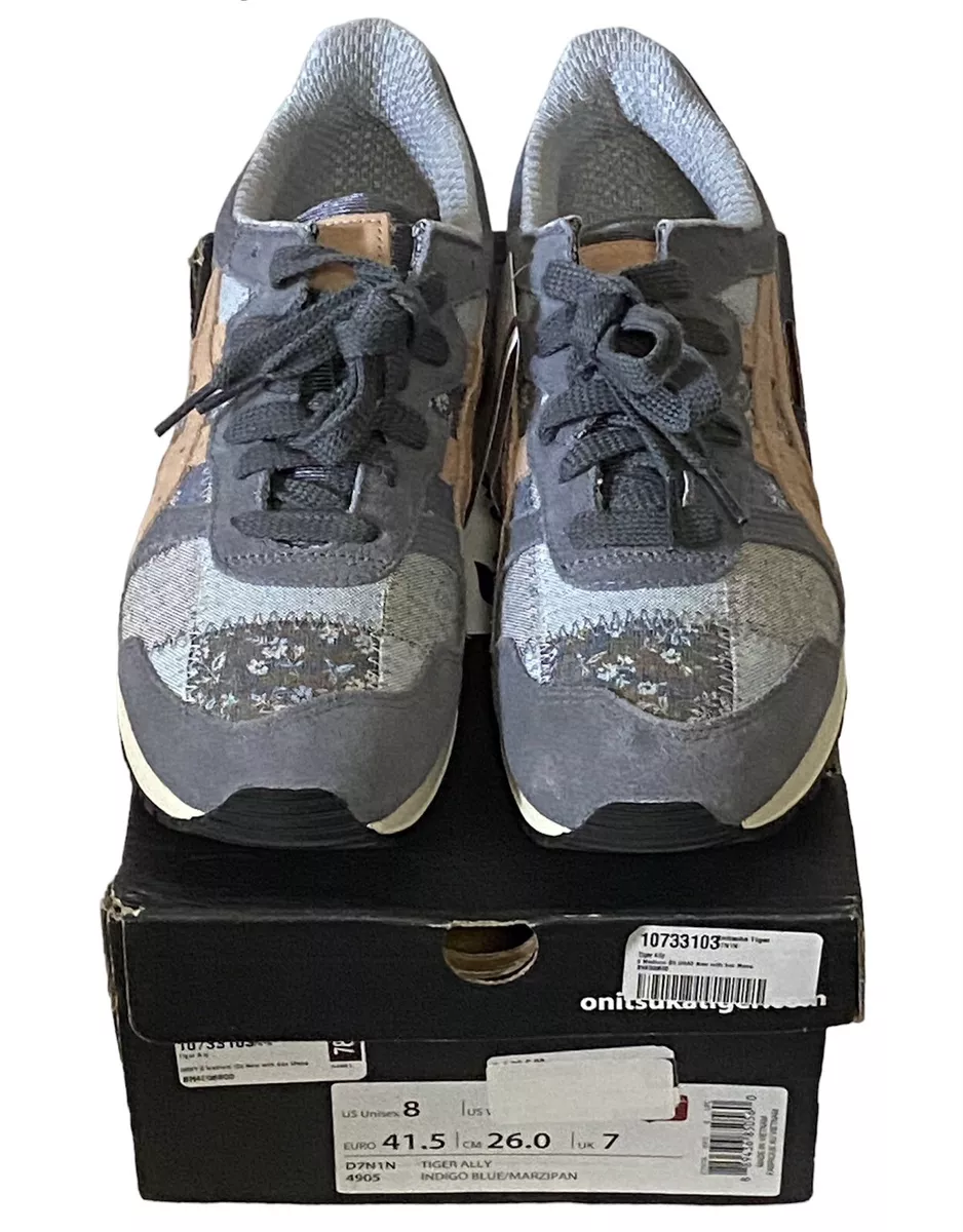 Onitsuka Tiger by Asics 8M 9.5W Unisex TIGER ALLY Patchwork Denim Sneakers NIB