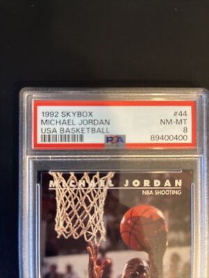 Michael Jordan 1992 Skybox USA Basketball #44 Bulls PSA 8 | eBay