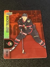 22-23 UD Tim Hortons Red Die-Cut Set #DC-9 Brady Tkachuk - Ottawa Senators