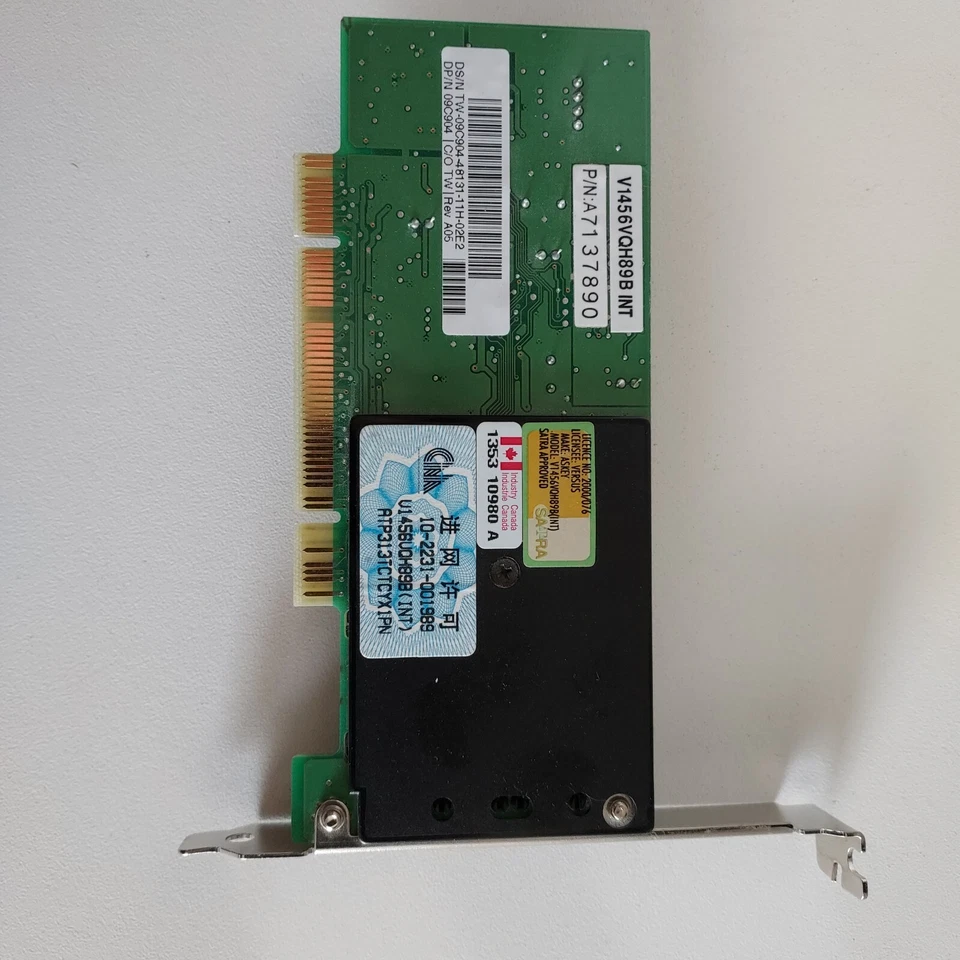 Lucent Technologies 56K PCI Modem Model V1456VQH89B(INT) - Image 2 of 4
