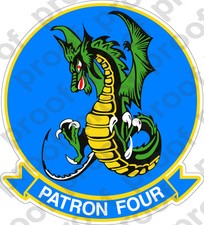 STICKER USN VP 4 Skinny Dragons