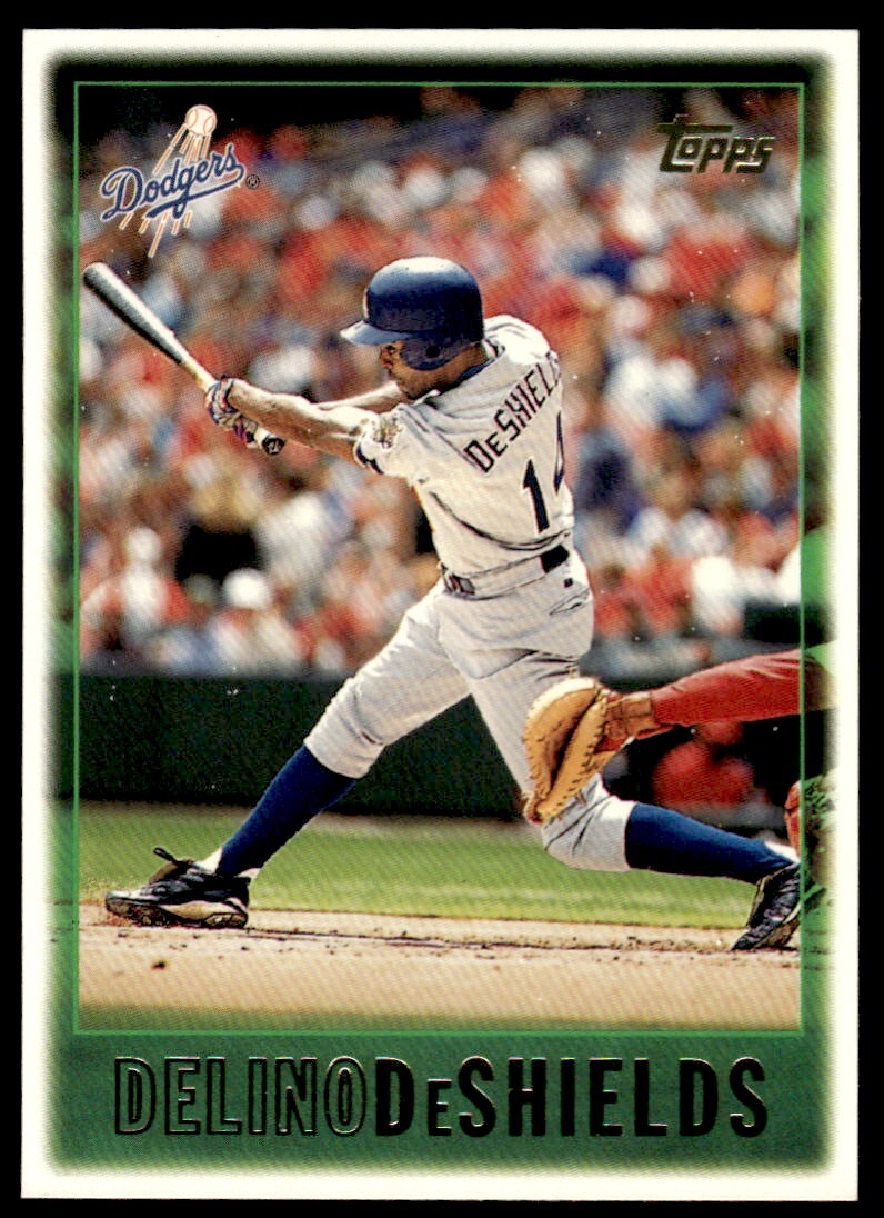 1997 Topps Baseball Card Delino DeShields qwewr Los Angeles