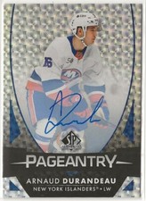 2023 2023-24 SP Authentic Pageantry Autographs #P82 Arnaud Durandeau Islanders