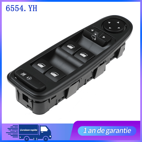 COMMANDE BOUTON LEVE VITRE AVANT POUR GAUCHE C4 PICASSO GRAND C4 PICASSO 6554YH - Picture 4 of 6