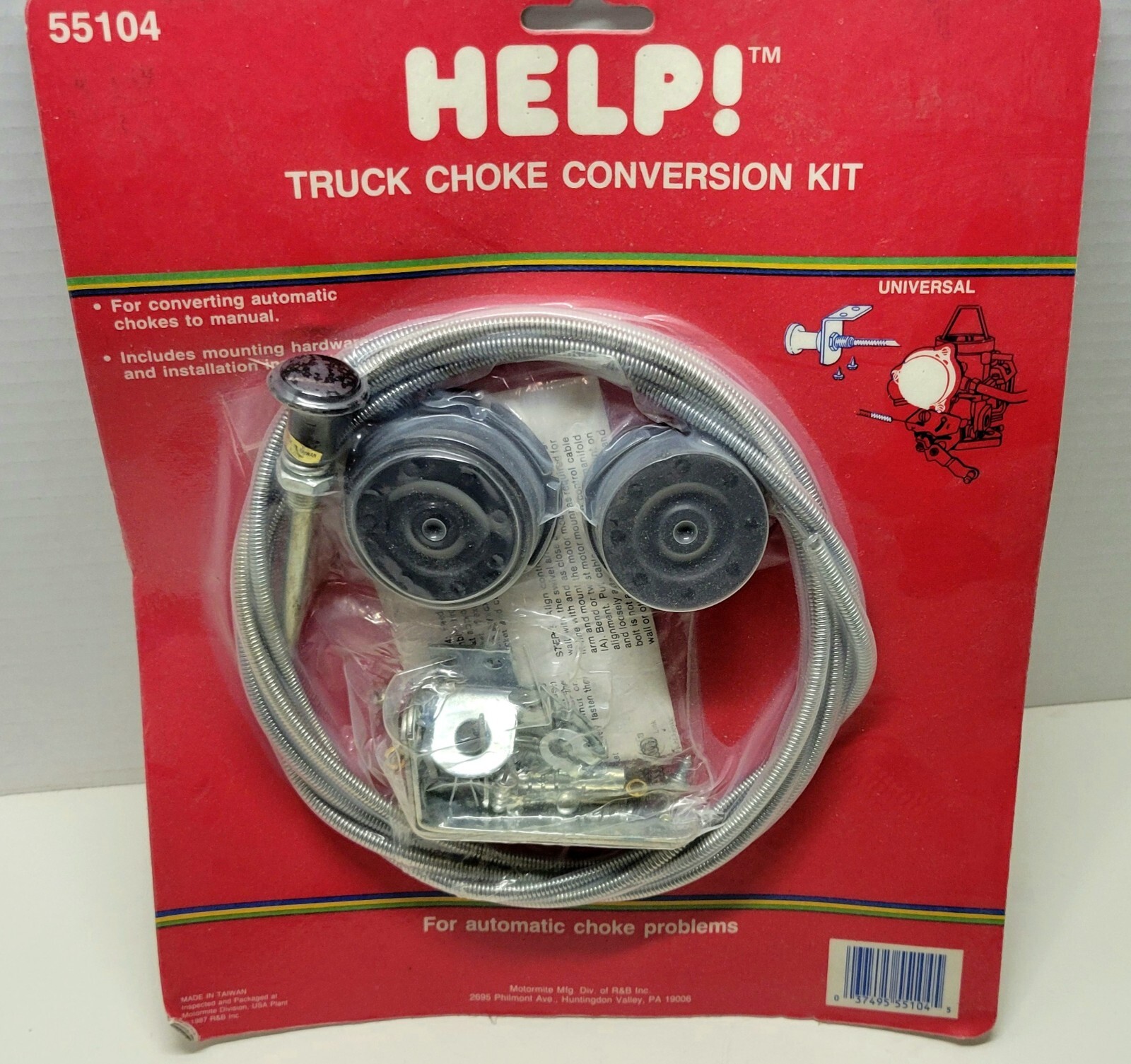 Help 55104 Truck Choke Conversion Kit Convert Automatic Choke to