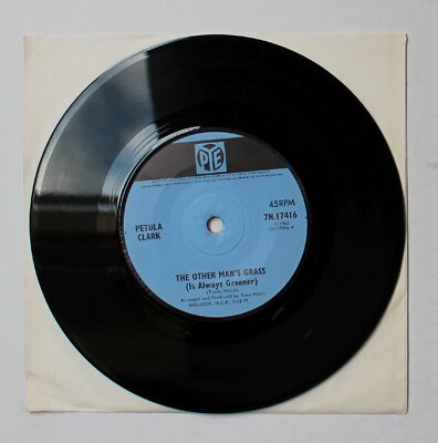 Petula Clark The Other Man's Grass Is Always Greener UK 7inch Vinyl Single 1967