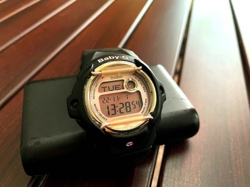 Casio Baby-G Bg169M-1 Digital Quarz Herren Schwarz Pink Vintage 842340147