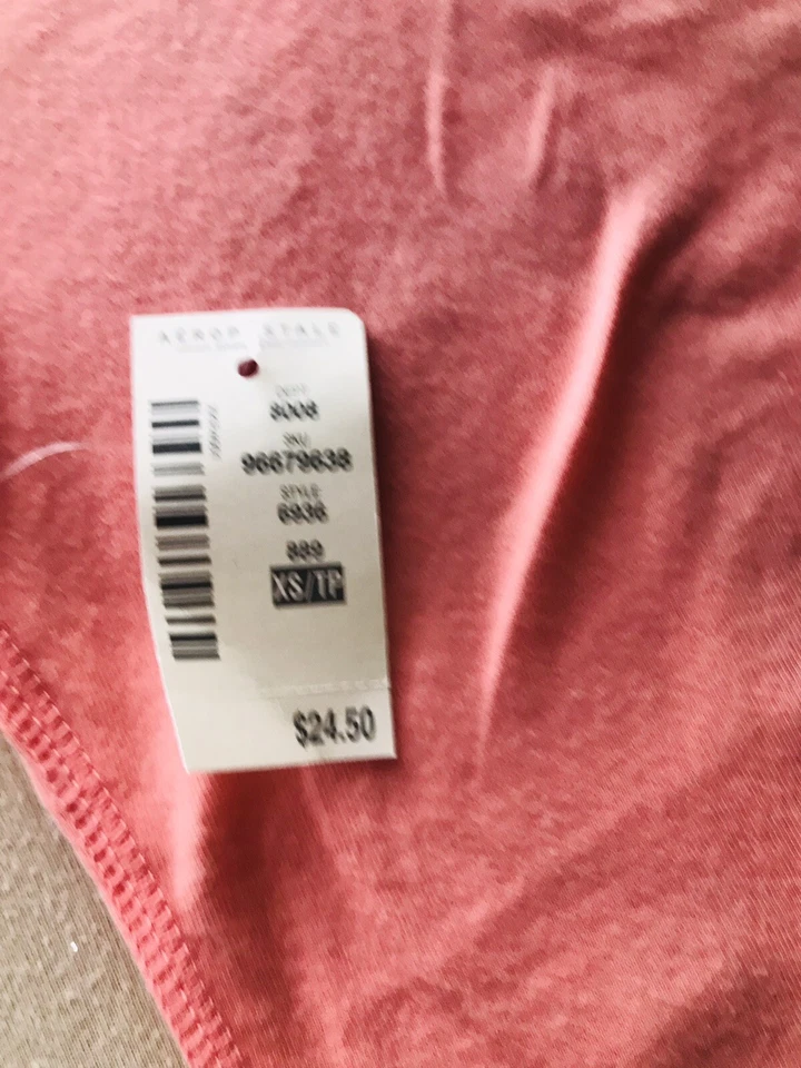 Nueva Camiseta Aeropostale NYC Niña Melocotón Talla XSmall (EN MANO LISTA PARA ENVIAR Foto 2 de 2