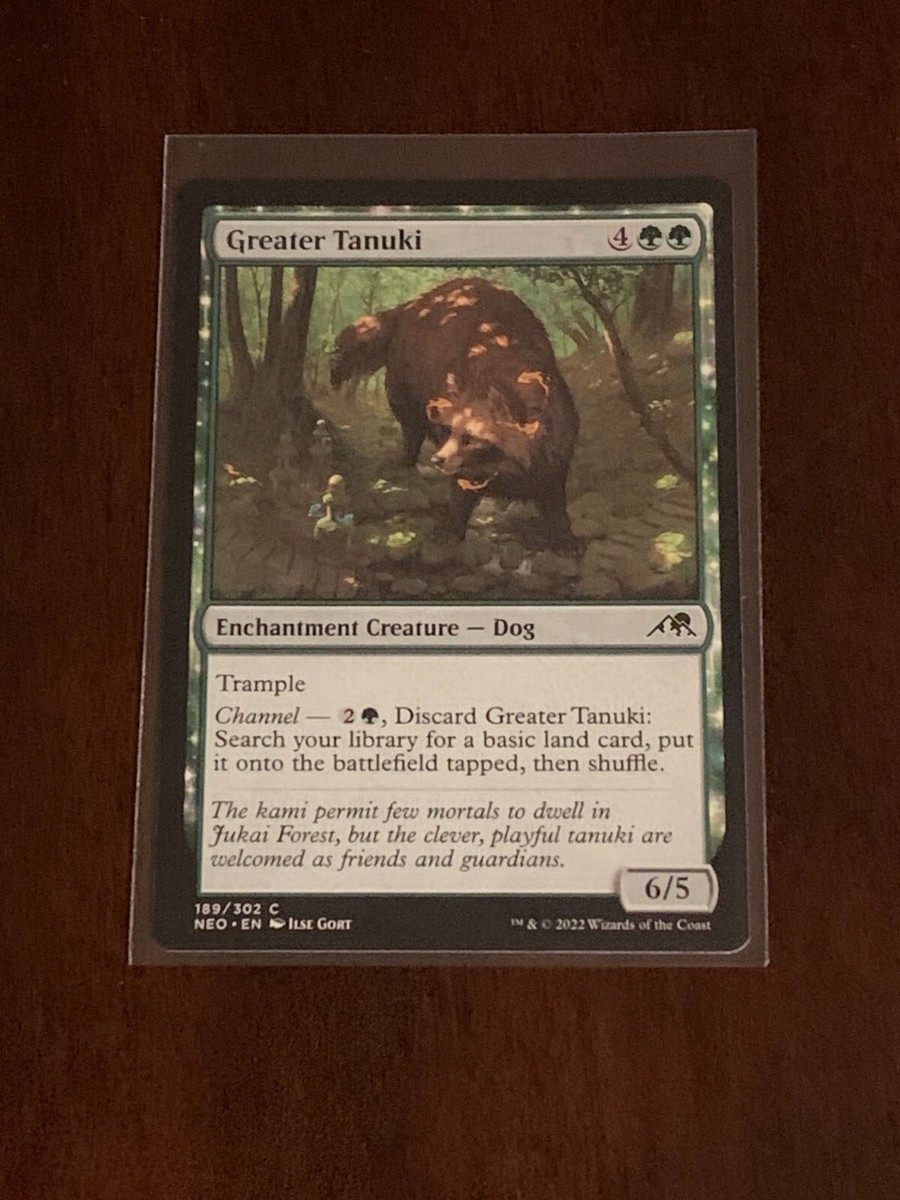Magic the Gathering Kamigawa Neon Dynasty Greater Tanuki Magic the Gathering Kamigawa Neon Dynasty Greater Tanuki