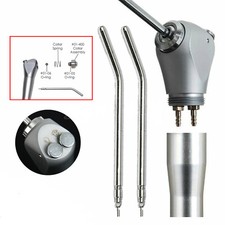 Pulverizador de agua de aire dental triple jeringa pieza de mano de 3 vías con 2 boquillas puntas tubos