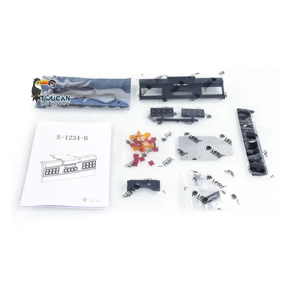 LESU Tail Beam Taillight for Tamiya 1/14 DIY R470 R620 RC Tractor Truck Trailer - Image 4 of 4