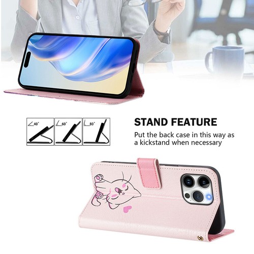 For iPhone 16Pro Max Pattern Magnetic Luxury Flip Leather Wallet Card Case Cover - Picture 12 of 110