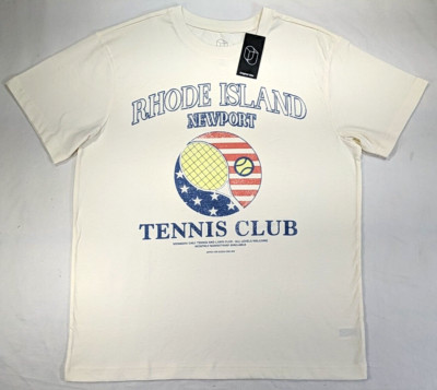 ORIGINAL USE Men's T-Shirt sz XS Off-White Crew Neck S/S Rhode Island Graph NWT