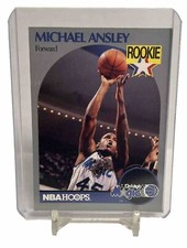 1990-91 Hoops Michael Ansley #215 Rookie Card NM