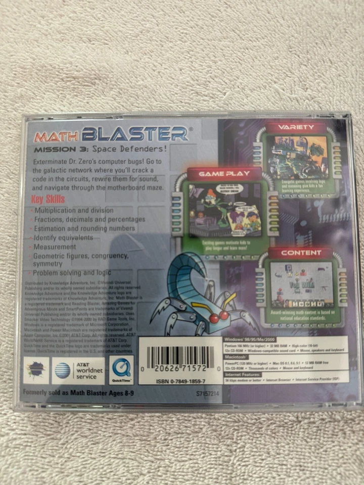 MATH BLASTER MISSION 3 SPACE DEFENDERS CD-ROM - Image 2 of 2