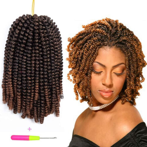 3Pcs Havana Mambo Crochet Braids Synthetic Hair 8 Inch Afro Kinky Twist Braiding - Picture 2 of 3