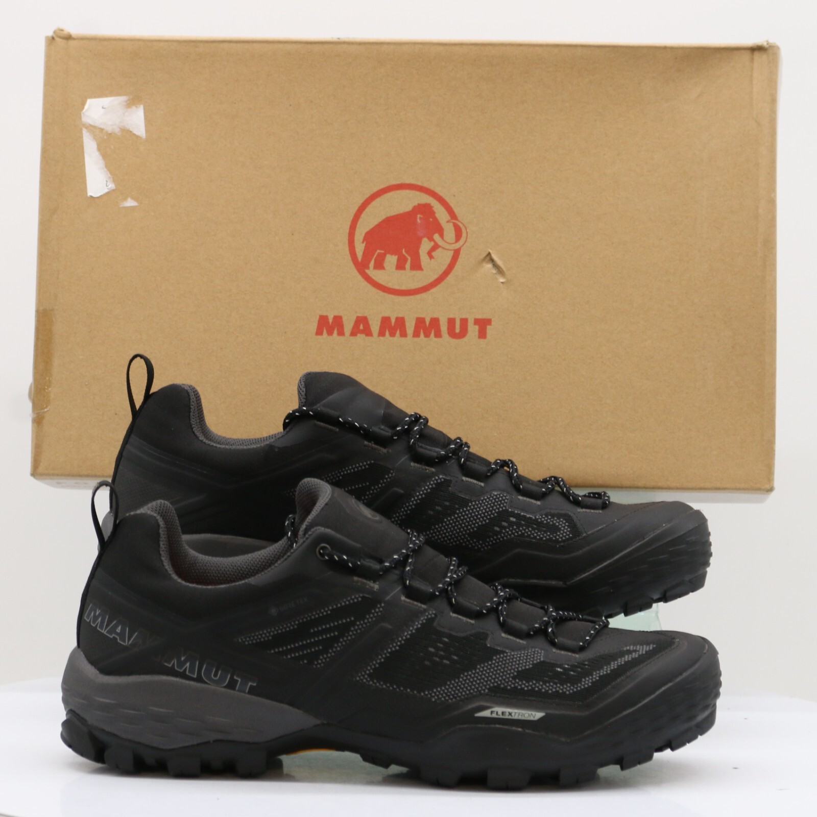 ZAPATO DE HOMBRE MAMUT DUCAN LOW GTX HIKIING REINO UNIDO 9 EU 43 1/3 NEGRO PRECIO DE VENTA SUGERIDO POR EL FABRICANTE £160 OC