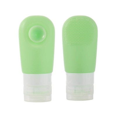 60ml Silicone Suction Cup With Brush Squeezed Bottle Portable Travel Storage Bot