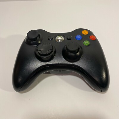 Microsoft Xbox 360 Wireless Gaming Controller - Black (Model 1403)