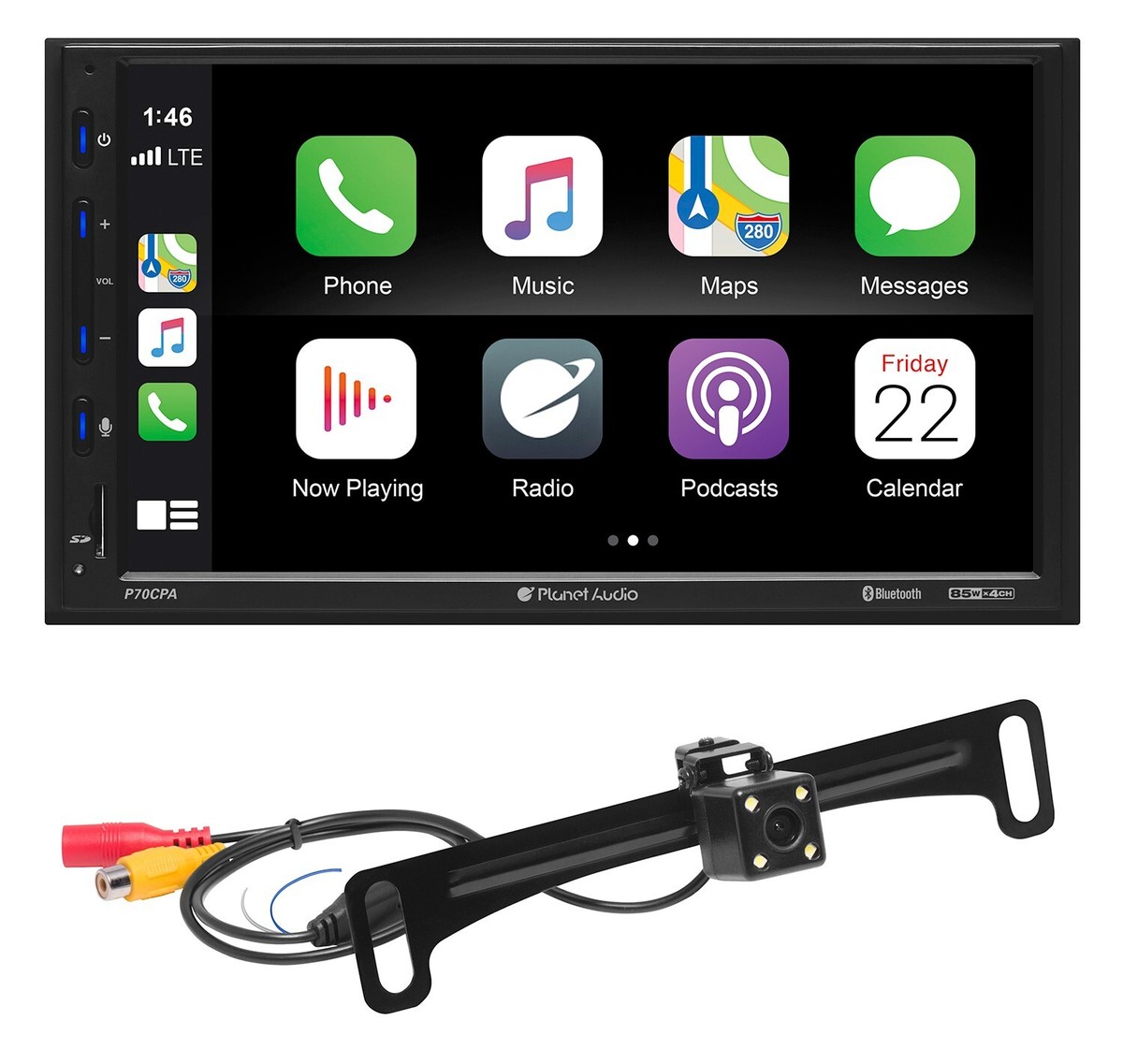 Planet Audio P70CPA-C Car 2-DIN Bluetooth 7