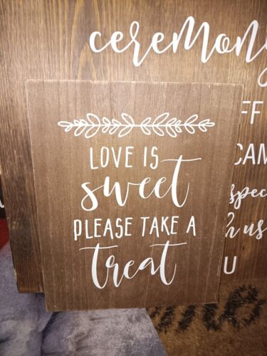 Rustic wedding signs Set Of 3