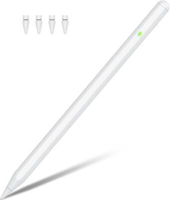 Magnetischer Eingabestift für Apple iPad (2018-2024), mit Neigungsempfindlichkeit & Handflächenablehnung