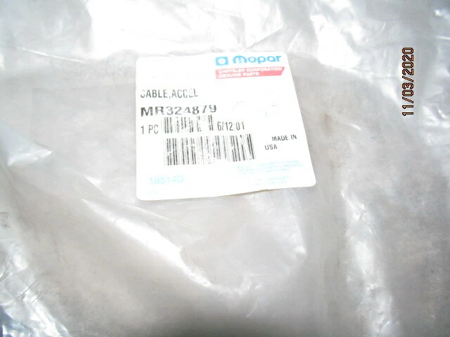 Mopar MR324879 cruise control cable 2.5L Dodge Avenger Free shipping Foto 2 de 4
