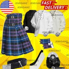 Pride of Scotland Tartan Kilt Set-08 Pieces Kilt Accessories Men-Scottish Outfit