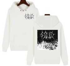 white Solid hoodie any size