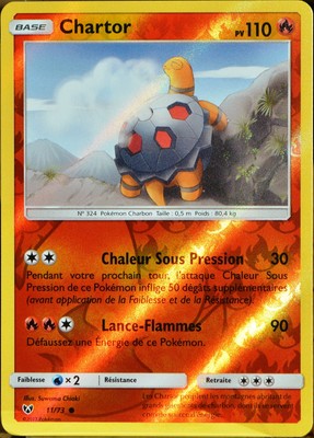Chartor carte Pokémon 11/73 Chartor 110 PV - REVERSE SL3.5 Légendes Brillantes ...