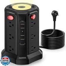 Surge Protector Power Strip with 5 USB Ports(1 USB C PD20W), 2nd Generation P