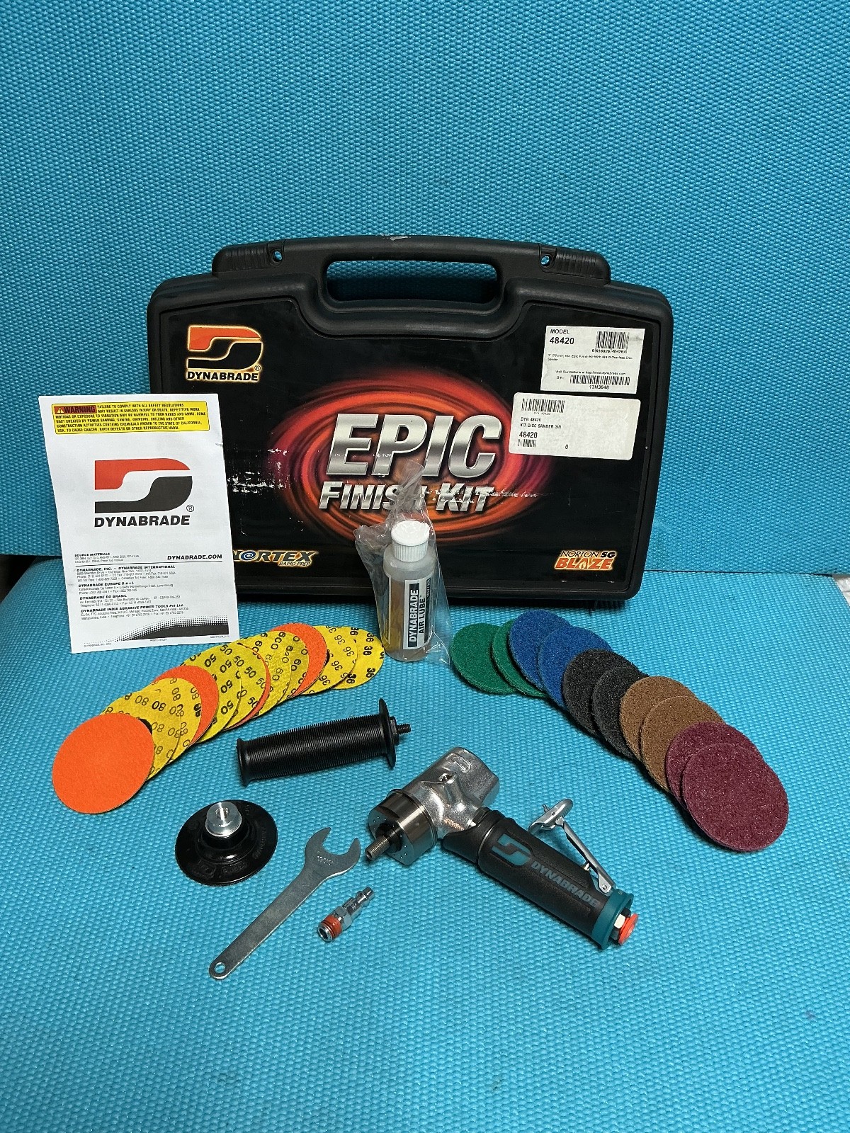 Dynabrade 48420, 3" Dia. Epic Finish Kit. 15000 RPM.