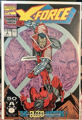 X-Force #2 (Marvel Comics September 1991) 2nd Appearance Of Deadpool.