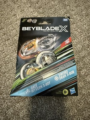 Hasbro Beyblade X Gale Wyvern 3-60T & Sword Dran 3-80B 2-Pack | eBay