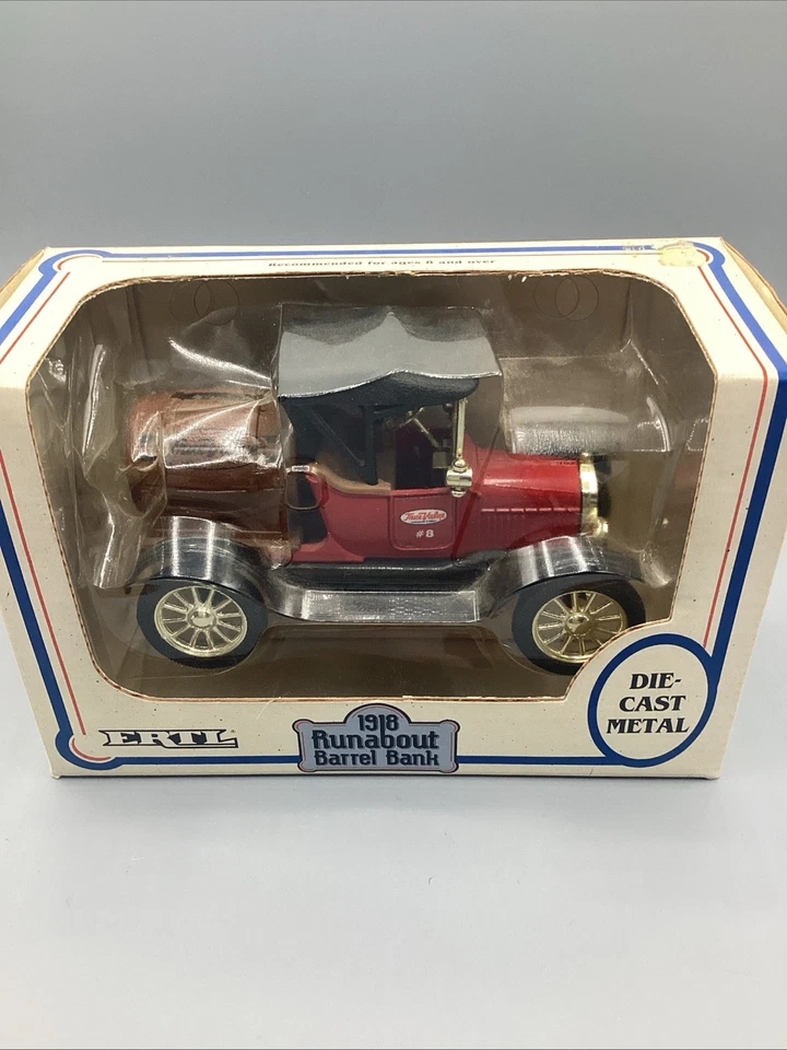 Ertl 1918 Ford Runabout Barrel Bank True Value Diecast 1:25 Scale - NIB-1989 - Image 2 of 4