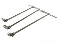 SET 3 CHIAVI MANICO A T CON SNODO SNODABILE MISURA 1/4-1/2-3/8 LUNGHEZZA 45cm