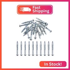 Glarks 30Pcs 5x65MM Heavy Duty Zinc Plated Steel Molly Bolt Hollow Drive Wall An