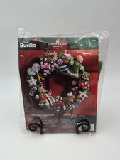 Bucilla "Cookies  Candy Wreath" Felt Applique Kit 15" Round 86264 2014