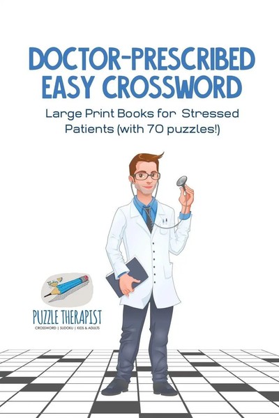 Puzzle Therapist | Doctor-Prescribed Easy Crossword Large Print Books For...-image