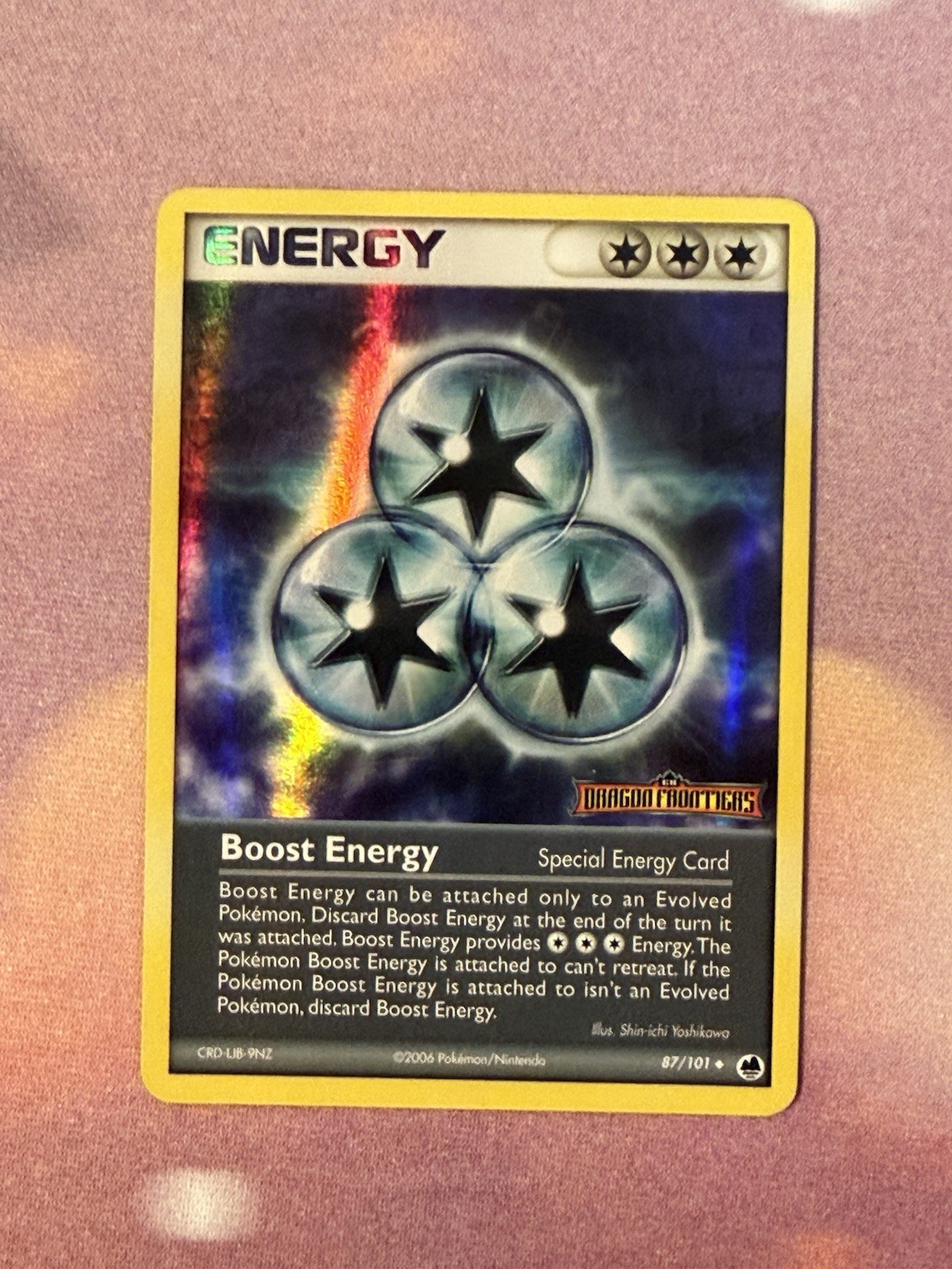 Pokemon Card - Boost Energy Dragon Frontiers 87/101 Reverse Holo Stamped LP