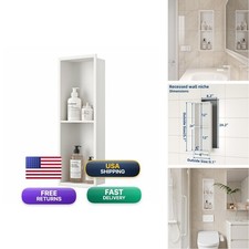 Neodrain Shower Niche Double Shelf Stainless Steel No Tile Needed Bathroom