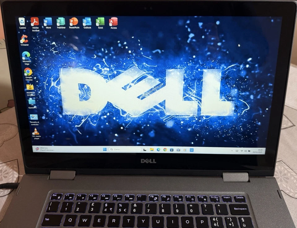 DELL INSPIRON 5579 2in1-15,6”FHD TOUCH-I5-8250U-SSD256GB-16GB RAM-TOP - Immagine 3 di 4