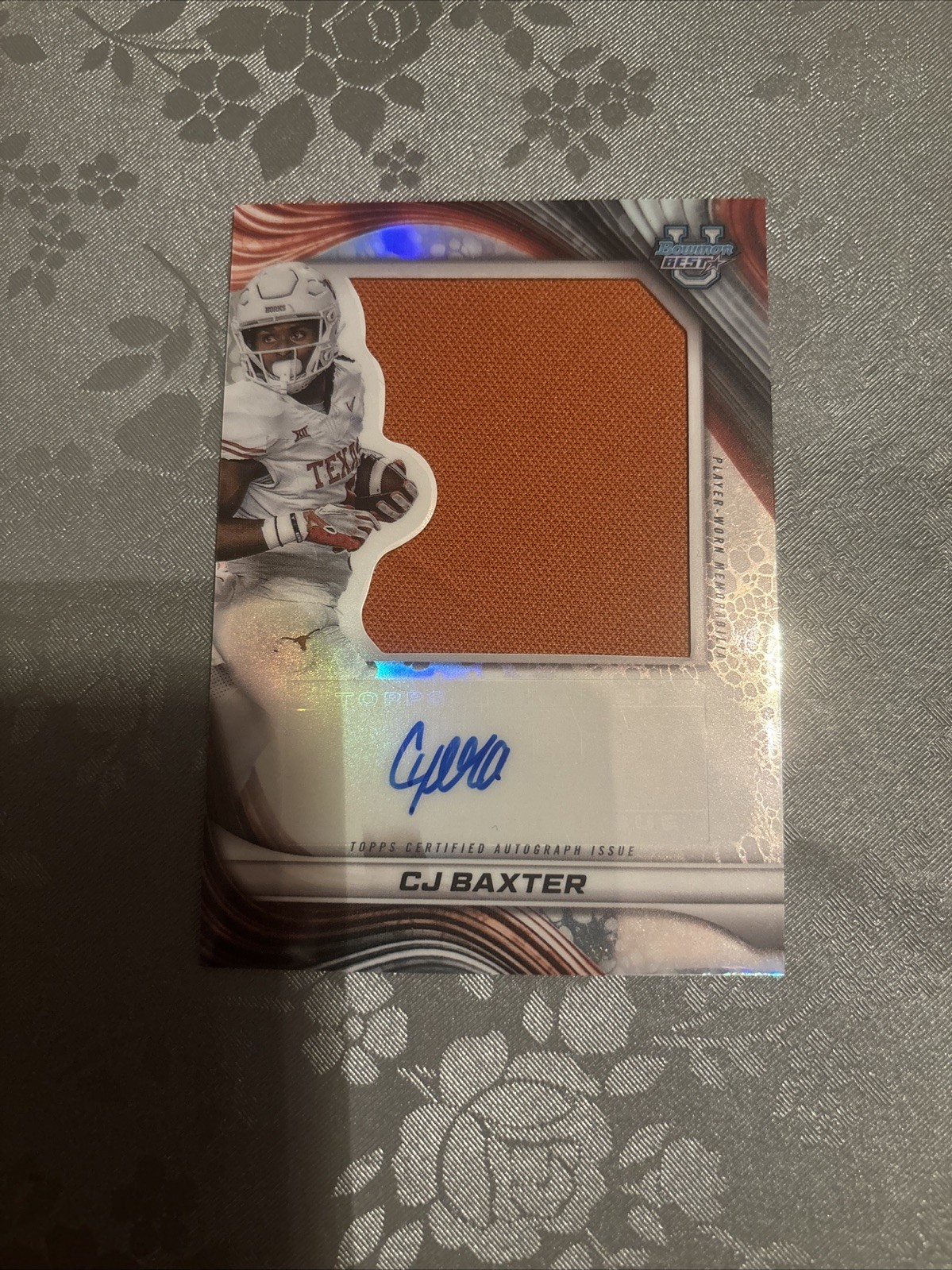 2024 Bowman Chrome U Cj Baxter Patch Auto