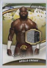 2019 Wwe Money In The Bank Superstar Shirt Relics Gold 410 Apollo Crews 13iq