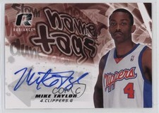 2008-09 Upper Deck Radiance Name Tag Mike Taylor #NT-MT Patch Auto Tag 7v7