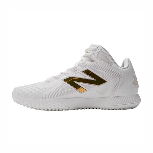 Scarpe da baseball New Balance da uomo Ohtani 1 Turf TSHOWT1 US taglia 6,5 bianco/oro - Foto 2 di 6