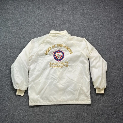 Vintage Freemason Jacket Mens Medium White Kansas City Order Of True Kindred - product listing photo